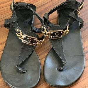G by Guess Black Sandals